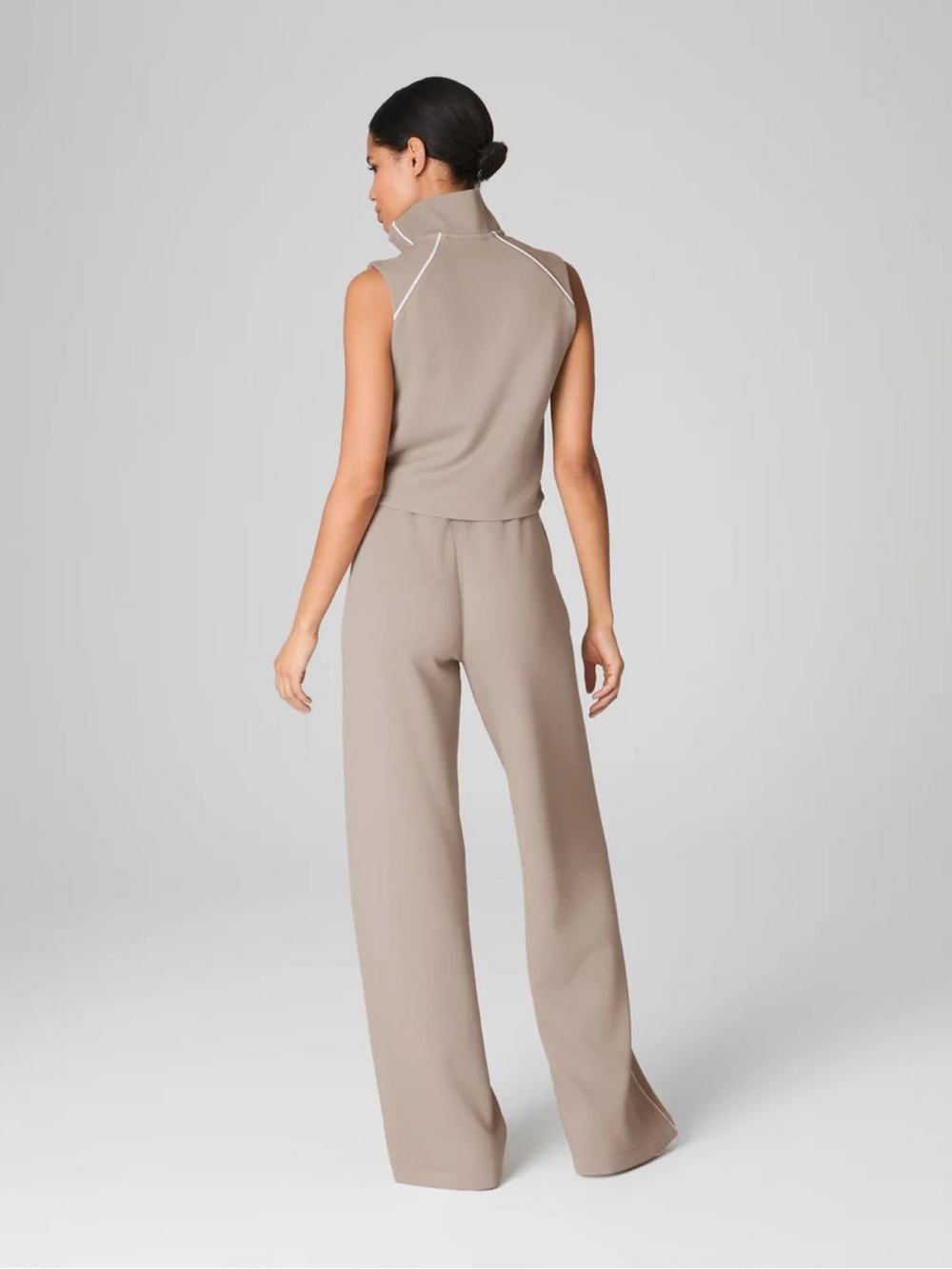 SPANX AirEssentials Pique Jumpsuit | Ashwood - Picture 2 of 11